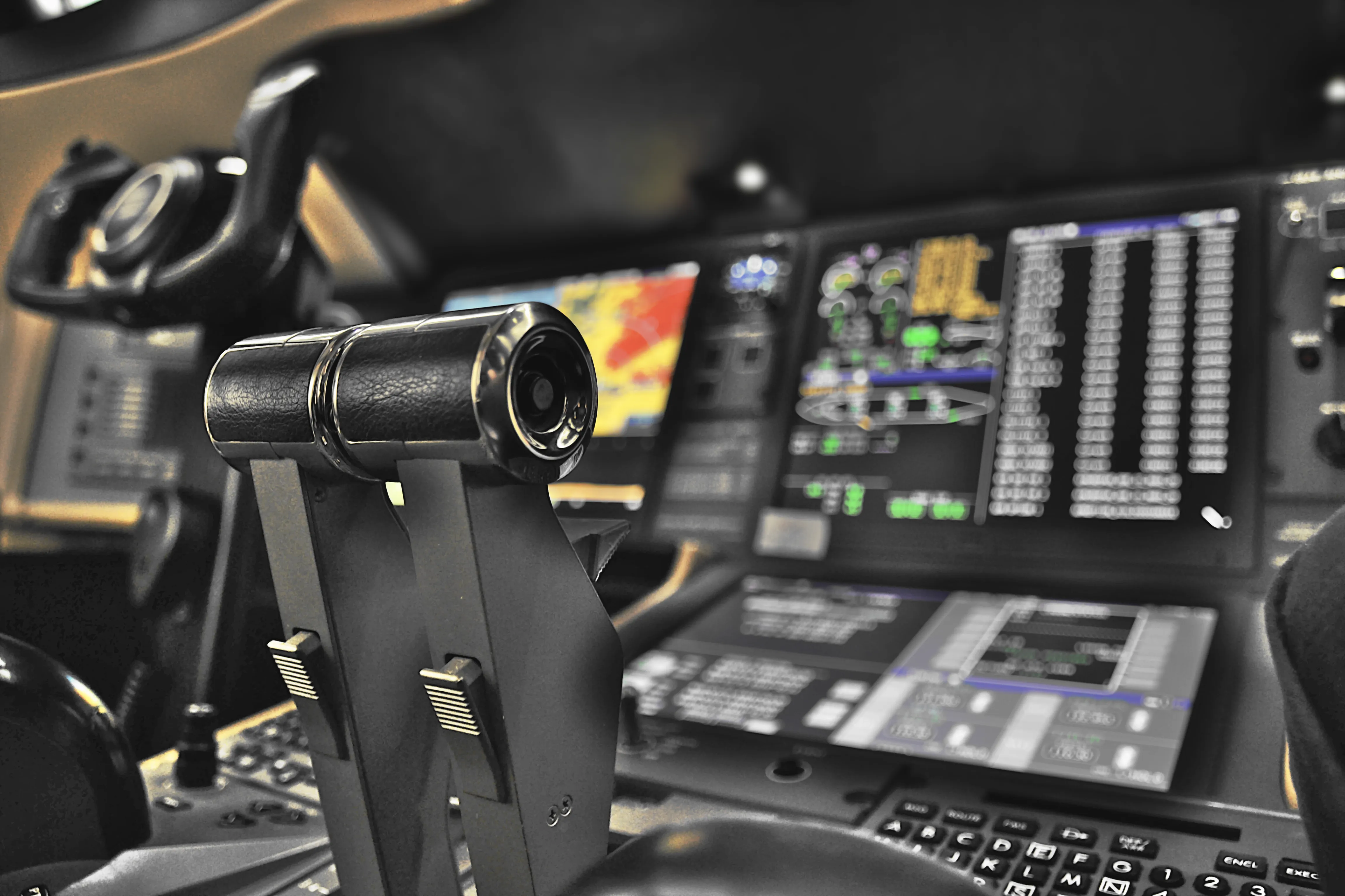 Business aircraft cockpit controls