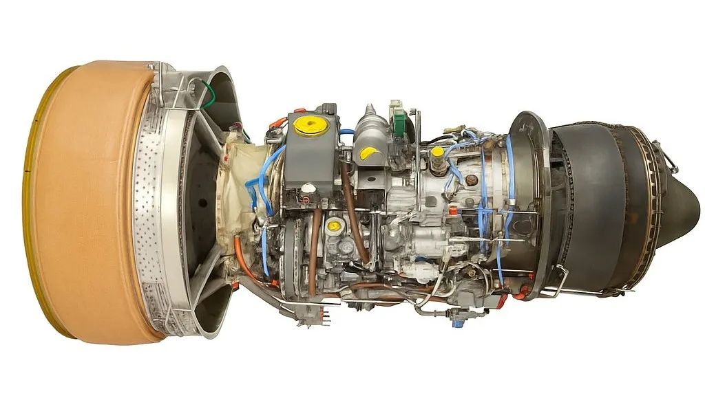 Business jet with GE engine on the ramp